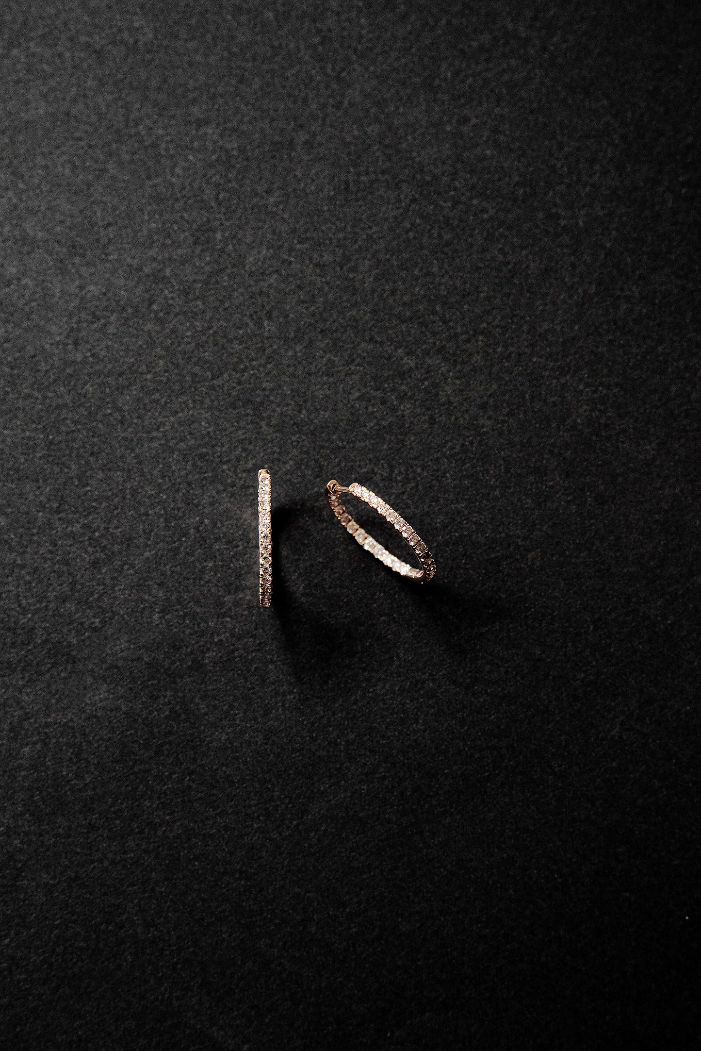 Eternity dia foop earrings