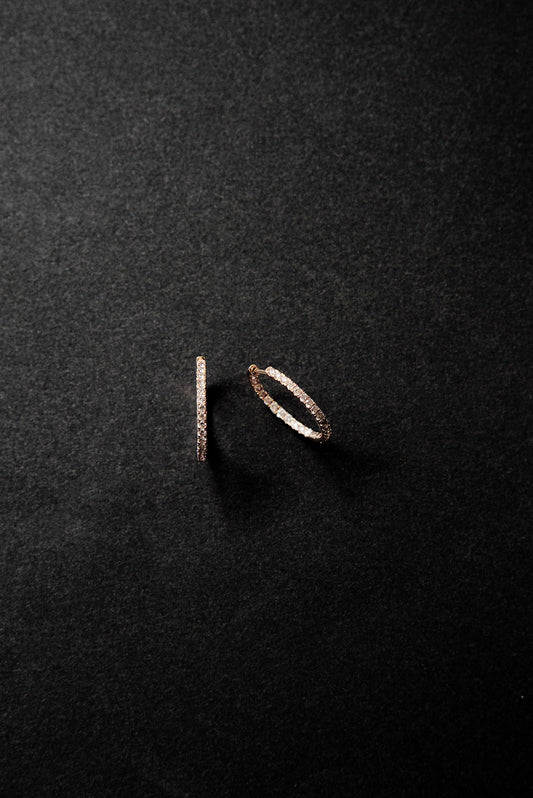 Eternity dia foop earrings