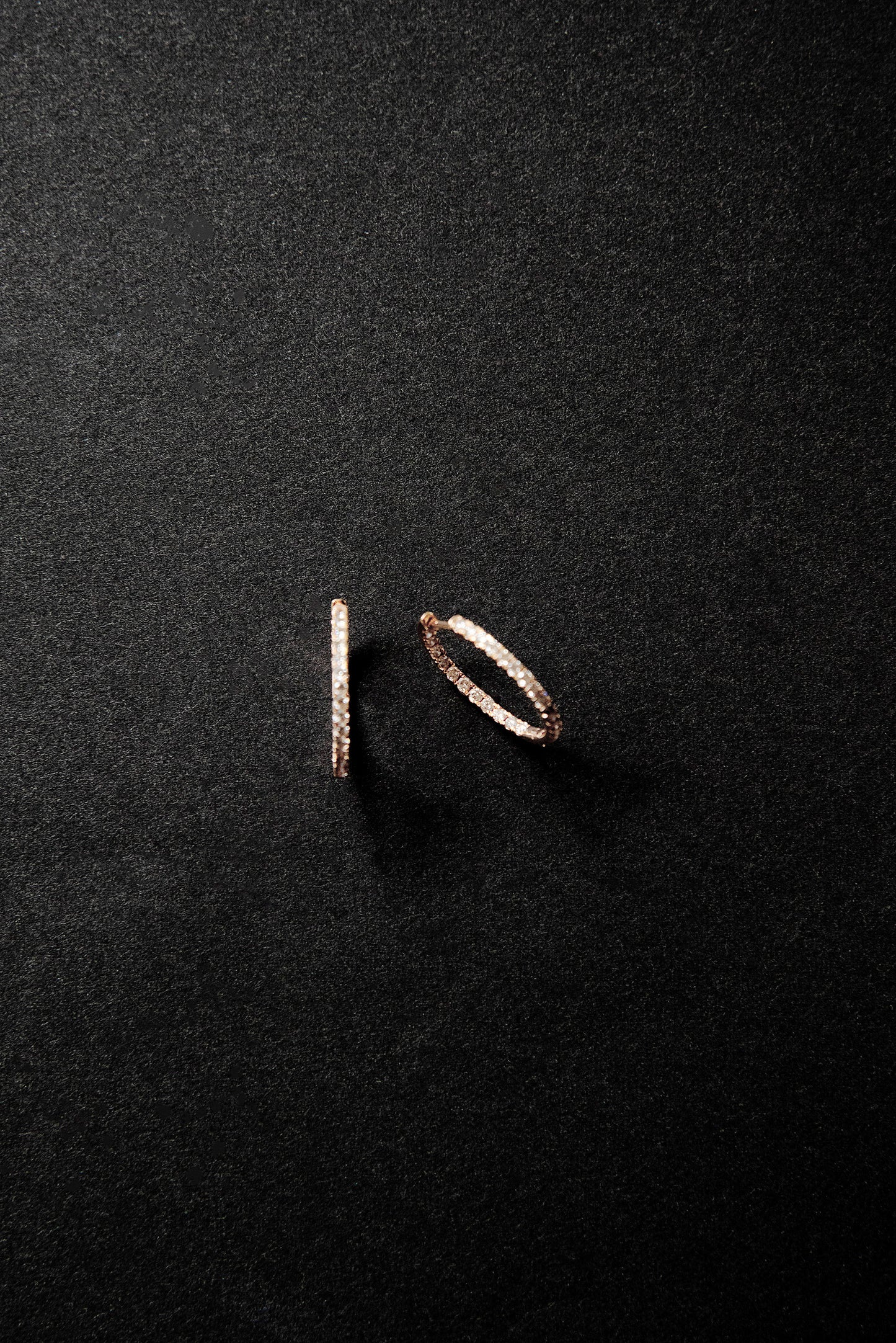 Eternity dia foop earrings