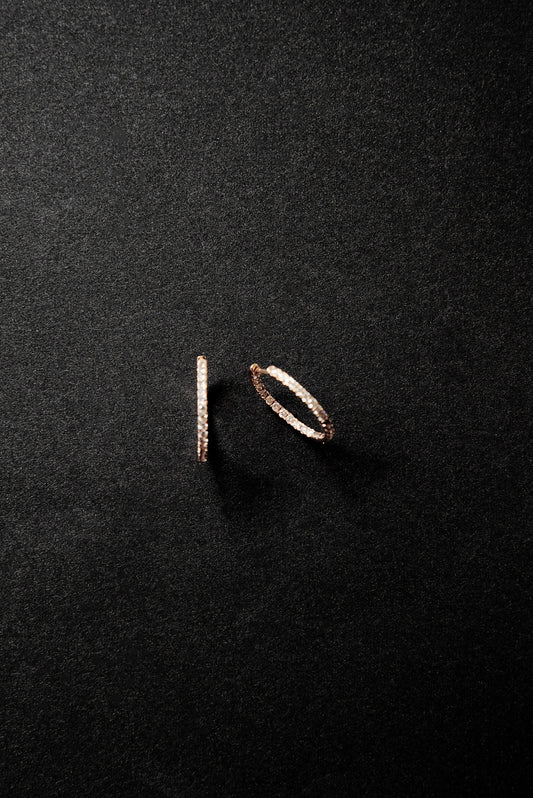 Eternity dia foop earrings