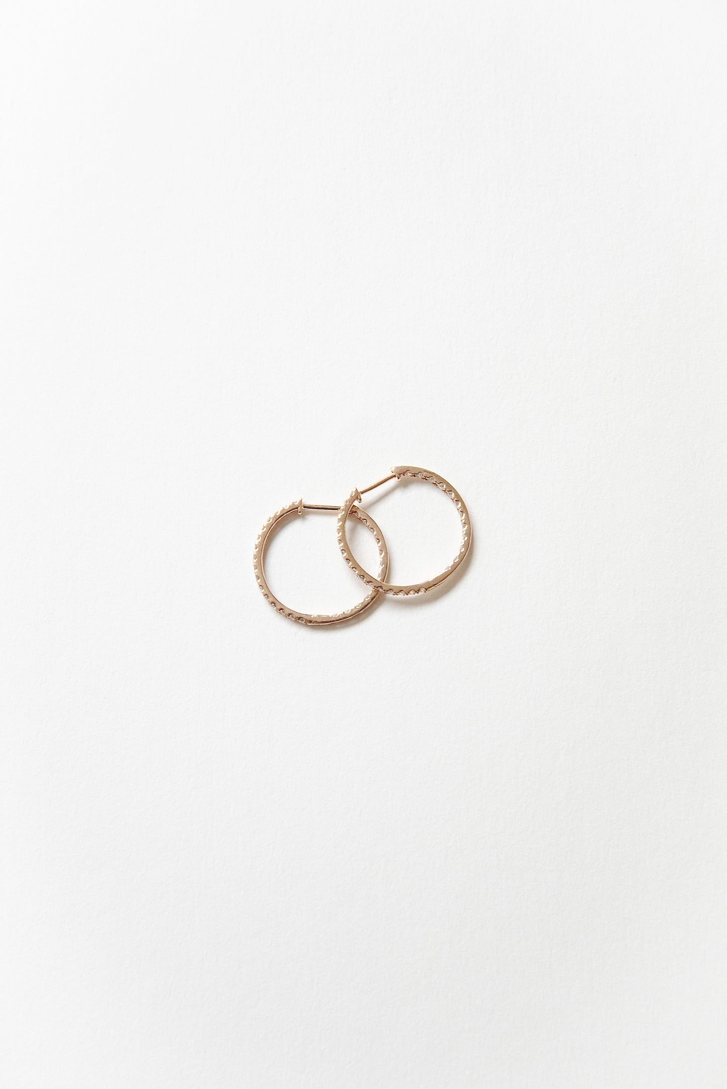 Eternity dia foop earrings