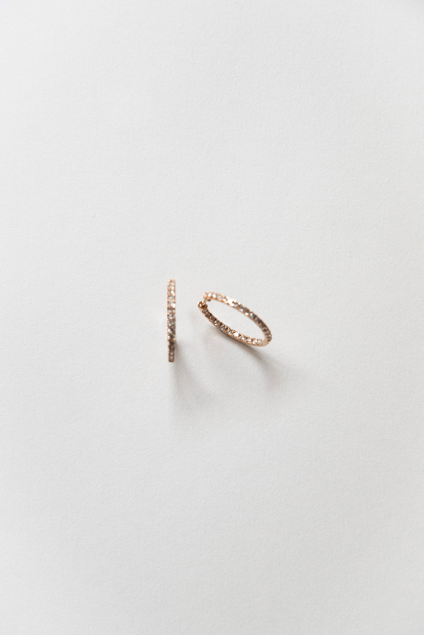 Eternity dia foop earrings