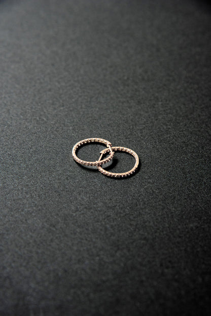 Eternity dia foop earrings