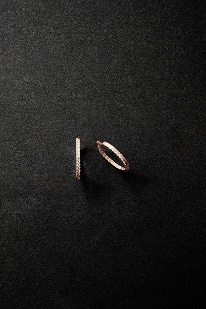 Eternity dia foop earrings