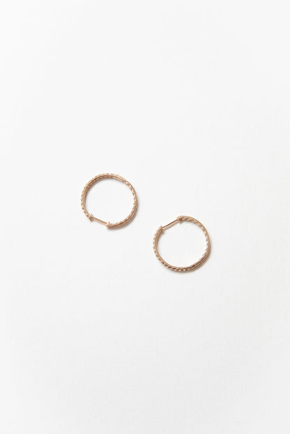 Eternity dia foop earrings