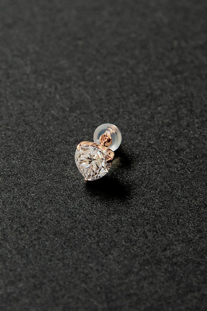 Heart stud earrings