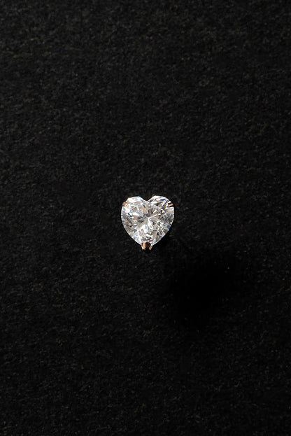 Heart stud earrings