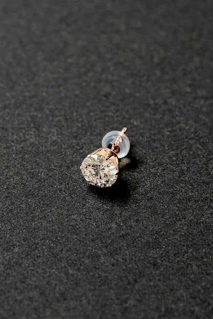 Round stud earrings